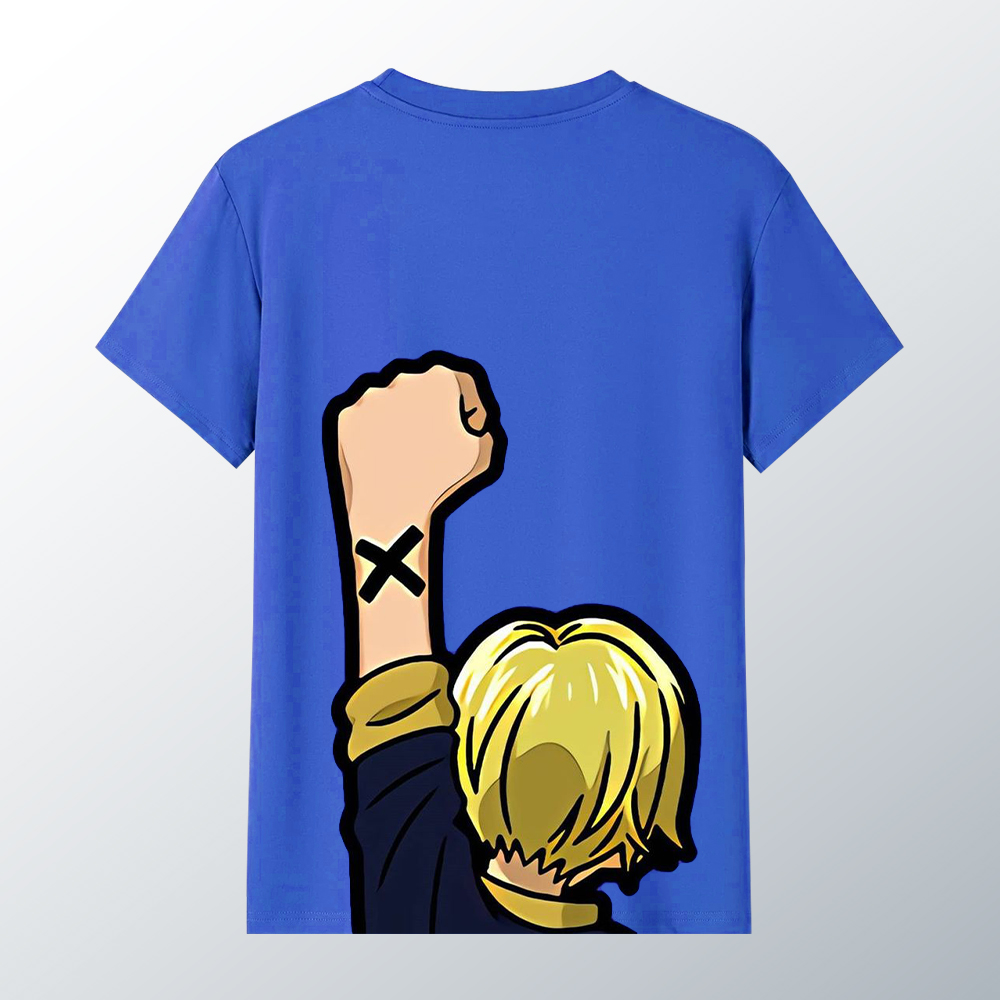 One Piece theme Blue T-Shirt