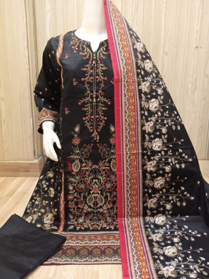 Lawn 3pc Suit Unstich